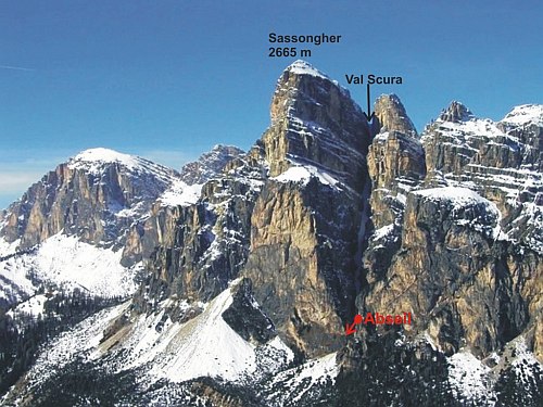 Sassongher 2665 m npm - Dolomity - Skiturowa wiosna - zdobywcygor.pl Dolomity - Skiturowa wiosna - zdobywcygor.pl