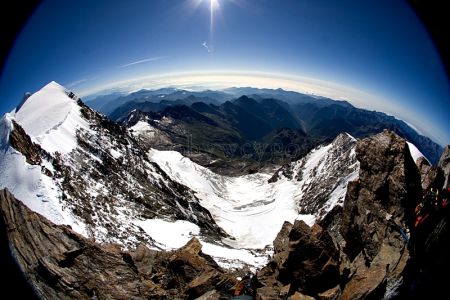 Monte Rosa - Taka lufa z Schwarzhorn 4321 m - www.zdobywcygor.pl