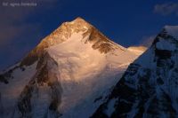 Gasherbrum I o zachodzie słońca